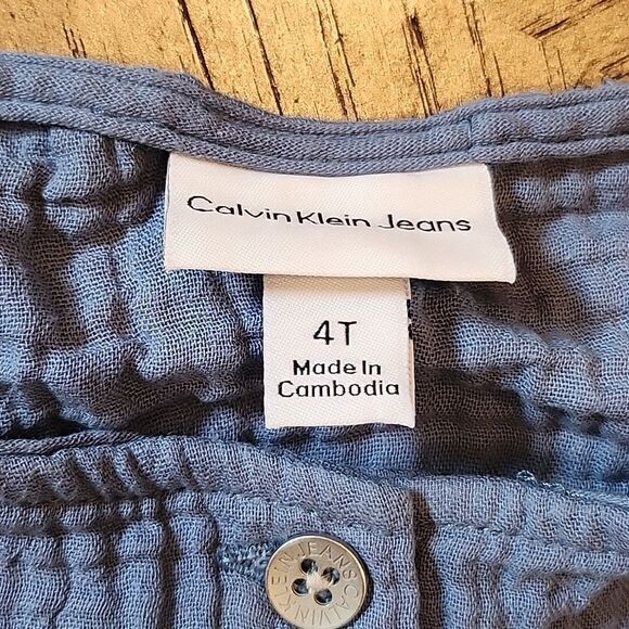 Blue tank top size 4T Calvin Klein - Picture 2 of 4